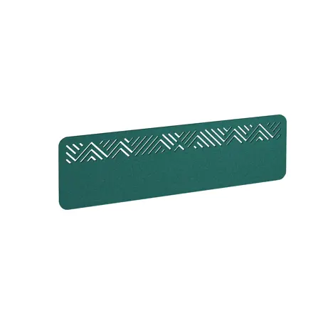 Chevron Acoustic Desktop Screen - 1400mm - Peacock Blue